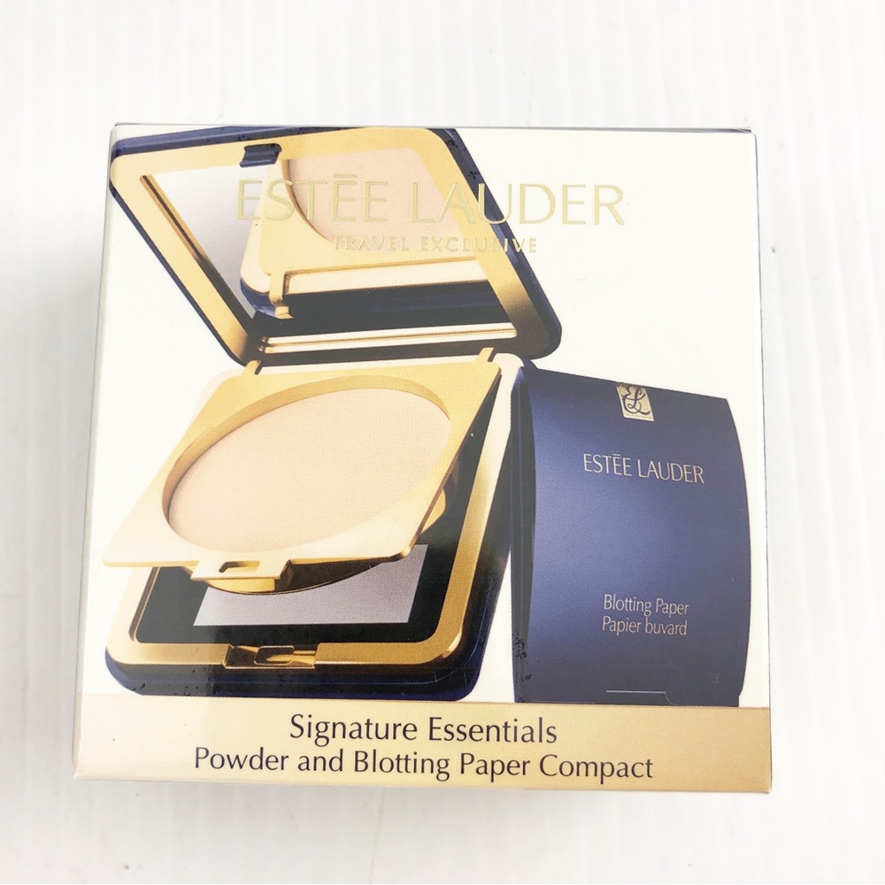 Estee Lauder Signature Essentials Powder and Blotting Paper Compact Sealed - Picture 3 of 4